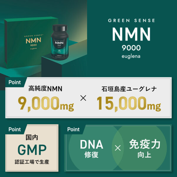 GREEN SENSE NMN9000 euglena® 健康補助食品 サプリメント - 画像 (2)